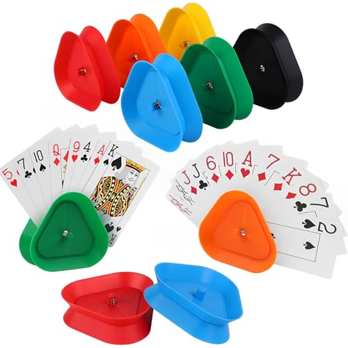 6 Stück Kartenhalter Kinder, Spielkartenhalter, Kartenhalter Kinder Spielkarten Sicherer Halt Für Spielkarten, Kartenständer Spielkarten, Kartenhalter Kinder, Kartenhalter, Kartenhalter Spielkarten von AHEJIOO