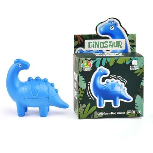 Dinosaur Magic Speed Cube Lernspiel zur Entwicklung von Intelligenz und Geschicklichkeit, bunt (Diplodocus) von AHMistool