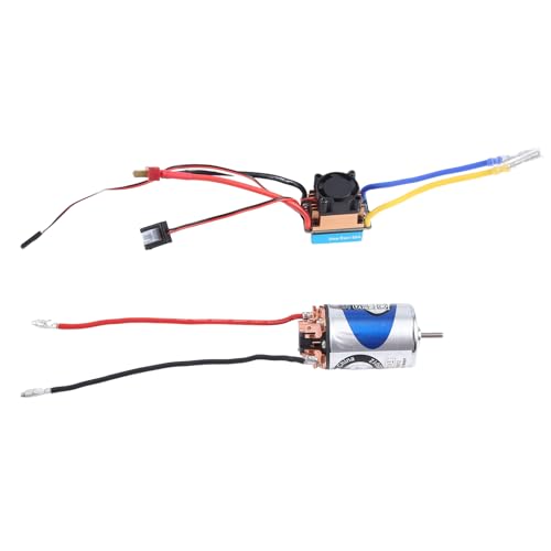 AIDIRui Geschwindigkeitsregler ESC gebürstet wasserdicht mit Bürstenmotor 550 37T und 480A mit 5V/3A BEC für 1:10 RC Crawler Axial SCX10 TRX4 von AIDIRui