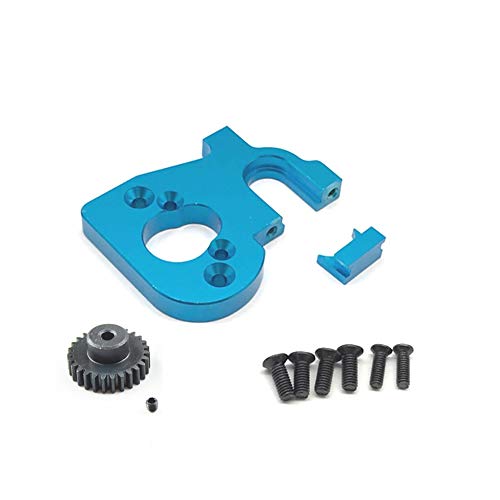 AIDIRui RC Auto-Motorhalterung mit Motorgetriebe für 144001 124019 124018 RC Ersatzteile Upgrade Zubehör, Blau von AIDIRui