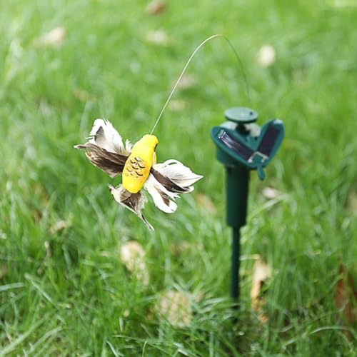 Solar-Kolibri-Gartendekoration, solarbetriebener Schmetterling, Kolibri, Kunststoff, Gartendekoration, 40 cm von AIDNTBEO