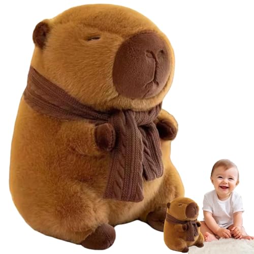 AIDODIA Capybara Kuscheltier- Capybara Plüschtier Cartoon Squishmallow Capybara, Wasserschwein Kuscheltier - Capybara Sachen Stofftier Plushie Für Kinder Jungen Mädchen Geschenk Geburtstags (25CM) von AIDODIA