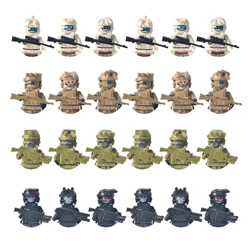 AIDODIA Ww2 Soldier Action Figures, 30 Mini Figures Military Kit, Enthält Mörser*2, Maschinengewehr *1, Bodenplatte*2, Sandsack*20, Perfekt Für Geschichtsinteressierte (Klassische Ausgabe) von AIDODIA