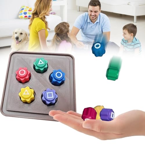 Gonggi traditionelles Koreanisches Spielspiel Gonggi Jack Stone Pebbles Set Handspiel Mit Bunt Steinchen für Unterhaltsame Stunden Und Koordinationstraining (5pcs+Base) (B) von AIDODIA