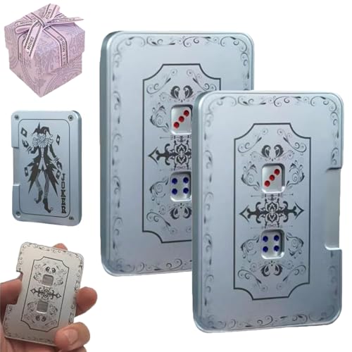 AIDODIA Kreativer Mechanischer Würfel Spinner- 3D Automatisches Würfelspiel Zappelspielzeug, Mechanische Kreative Würfel Stressabbauspielzeug, Drücken Mechanische Fidget Würfel Brett Spiele (2PCS) von AIDODIA