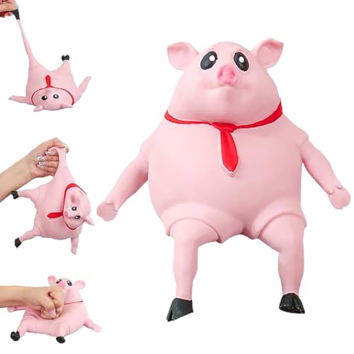 Stress Schwein - Schweine Antistress Spielzeug, Quetsch Spielzeug Schwein, Stress Spielzeug Antistress Schwein, Anti Stress Schwein， Anti Stress Spielzeug Für Erwachsene Und Kinder (200g 9*9) von AIDODIA