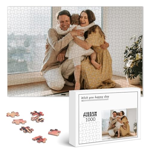 AIFLM Puzzle Personalisiert mit Eigenem Foto 35/70/120/200/300/500/1000/1500/2000/3000 Teile Personalisierte Rätsel Personalisierte Puzzlespiele Persönliche Puzzles von AIFLM