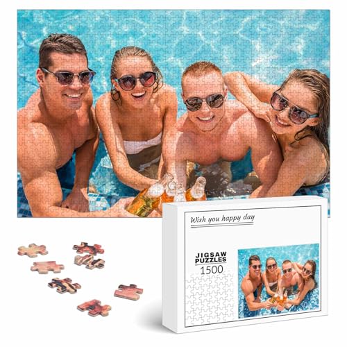 AIFLM Puzzle Personalisiert mit Eigenem Foto 35/70/120/200/300/500/1000/1500/2000/3000 Teile Personalisierte Rätsel Personalisierte Puzzlespiele Persönliche Puzzles von AIFLM