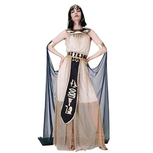 AIHERQG Herren-Pharao-Kostüm, Cosplay, Ägypten, ägyptische Outfits for Halloween-Kostüme for Erwachsene(FF466,L) von AIHERQG