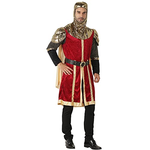 AIHERQG Herren Renaissance König Cosplay Kostüm Erwachsene Halloween Mittelalter Ritter Outfits Karneval Ostern Purim Kostüm von AIHERQG