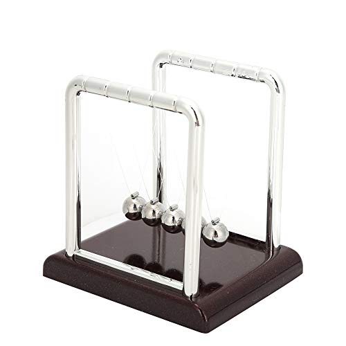 AILOOCEDI 1PCS Balanced Ball-Spielzeug aus Metall, Newtons Cradle Balance Balls, Schreibtisch-Physik-Wissenschafts-Lernspielzeug, Heimtischdekoration von AILOOCEDI