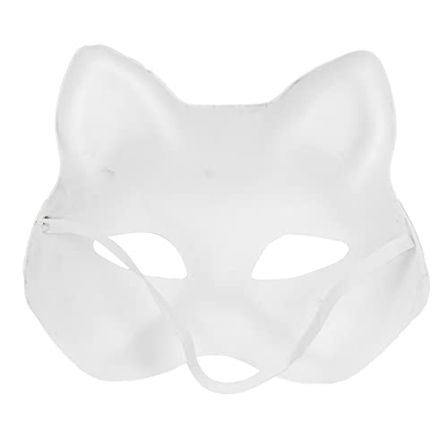AILOOCEDI Blanko-Maske, Cosplay-Maskerade-Maske, 5 Stück, Weiße Maske für Erwachsene, Blanko, Zeichnungsmaske, Halloween-Kostüm, Party-Zubehör für Party, Kreativität und Halloween von AILOOCEDI