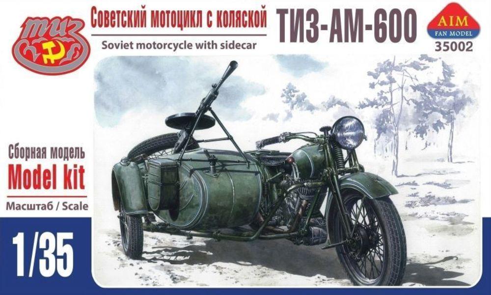 TIZ-AM-600 Soviet motorcycle with sidecar von AIM Fan Model