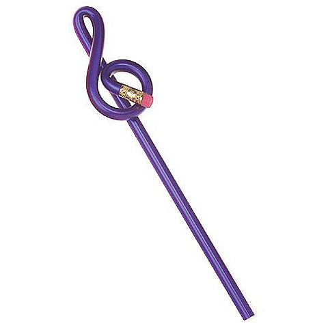 AIM Gifts Pencil Treble Clef Purple Stift von AIM Gifts