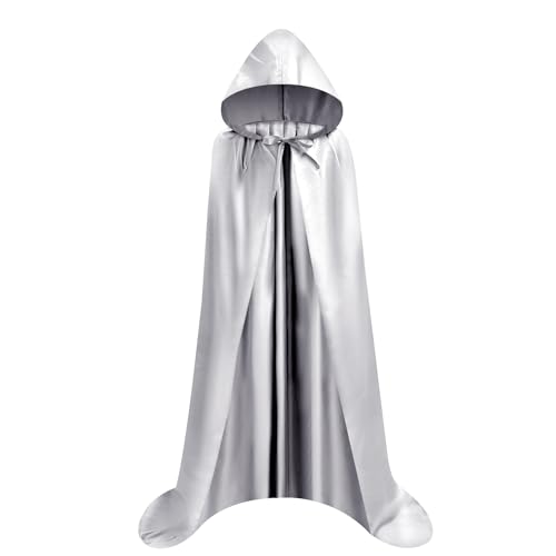 AIMEJZM Erwachsene Kapuzenmantel Langes Cape Grim Vampir Hexe Karneval Halloween Cosplay Kostüm 150cm von AIMEJZM