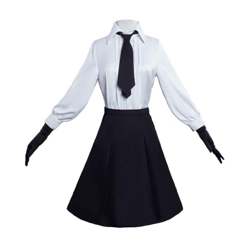 AIPILEI Anime Bungo Stray Dogs Akiko Yosano Cosplay Kostüm Schuluniform Anzug mit Kopfbedeckung Halloween Party Outifit (Yosano Akiko, L) von AIPILEI