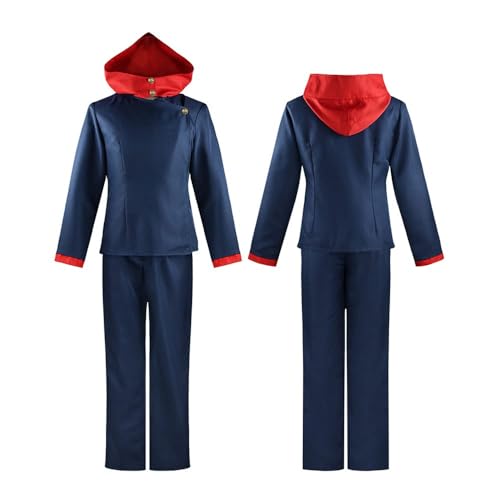 AIPILEI Anime Itadori Yuji Cosplay Kostüm Schuluniform Outfit Komplettes Set für Halloween Karneval Party Dress Up (Blau, L) von AIPILEI