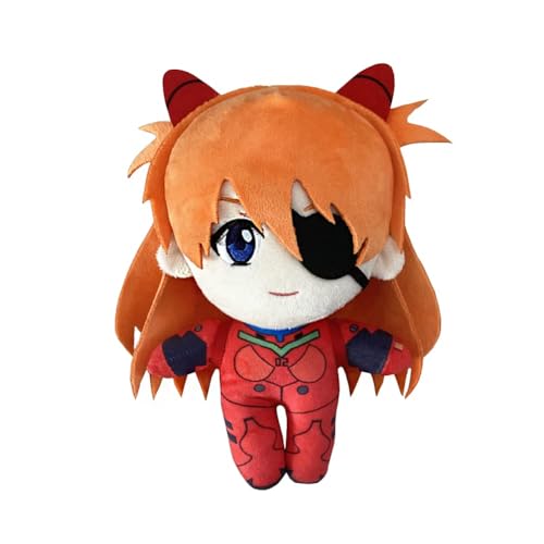 AIPILEI Asuka Langley Soryu Plüschfigur – 20 cm rote Asuka Langley Soryu Figur Puppe weich gefüllte Plüschpuppe Wurfkissen Spielzeug Sofa Schlafzimmer Dekor für Jungen Mädchen (Asuka Langley Soryu) von AIPILEI