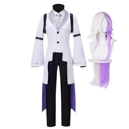 AIPILEI Bungo Stray Dogs Cosplay-Kostüm, Outfit, Anime-Charaktere, Sigma-Uniform, komplettes Set, Halloween-Party, Anime-Anzug für Männer und Frauen (Sigma mit Perücke, M) von AIPILEI