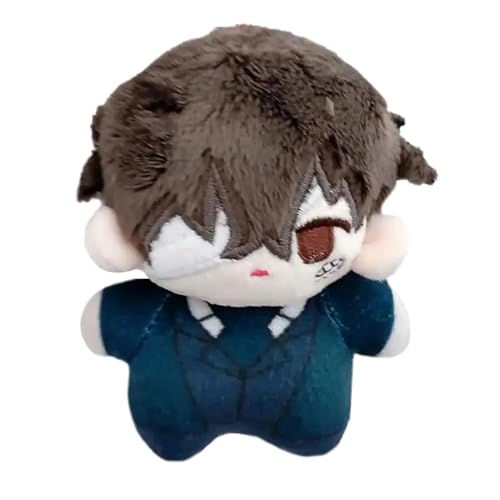 AIPILEI Bungo Stray Dogs Weiche Figur Nakahara Chuuya Dazai Osamu Anime-Charakter, gefülltes Kissen, niedliche Anhängerfigur, Sammlerstück, Geschenk für Fans, 12 cm (Dazai Osamu) von AIPILEI