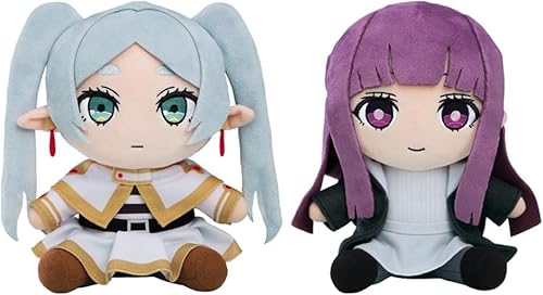 AIPILEI Frieren Weiche Figur, Anime Frieren: Beyond Journey's End Figur, weiches Kissen, 25 cm, Farn-Umarmungskissen, Heimdekoration, Kissen für Fans (2 Stück) von AIPILEI