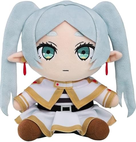 AIPILEI Frieren Weiche Figur, Anime Frieren: Beyond Journey's End Figur, weiches Kissen, 25 cm, Farnumarmungskissen, Heimsofa-Dekoration, Kissen für Fans von AIPILEI