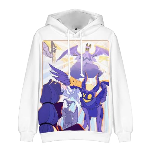 AIPILEI Hazbin Hotel Hoodie 3D Druck Streetwear für Damen Herren Cartoon Cosplay Langarm Sweatshirt Kapuzenpullover (Typ 5, XXL) von AIPILEI