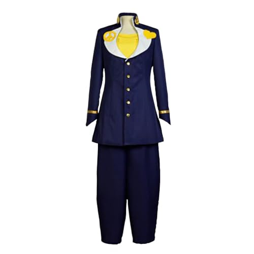 AIPILEI Higashikata Josuke/Enrico Pucci/Kujo Jotaro Cosplay Kostüm Anime Cosplay Outfits Anzüge Komplettes Set von Dress Up Uniform Halloween Karneval Party Verkleidung Zubehör (Higashikata Josuke, M) von AIPILEI