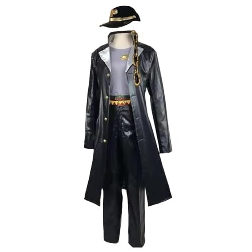 AIPILEI Higashikata Josuke/Enrico Pucci/Kujo Jotaro Cosplay Kostüm Anime Cosplay Outfits Anzüge Komplettes Set von Dress Up Uniform Halloween Karneval Party Verkleidung Zubehör (Kujo Jotaro, L) von AIPILEI