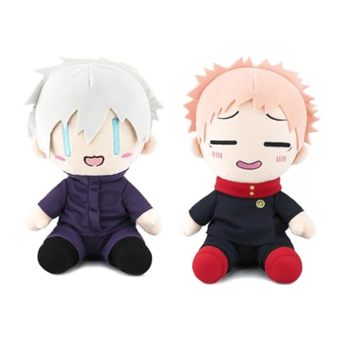 AIPILEI JJK Plüsch Gojo Satoru Plüschpuppe Weiche Figur, 23 cm Anime JJK Plüschtier Gojo Satoru Plüschtier Kissen Sofa Dekoration Geschenk (2 Stück a, 23 cm) von AIPILEI