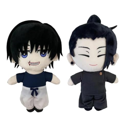 AIPILEI Kugisaki Nobara Anime weiche Figur, niedlicher Charakter, Choso Gefängnisreich, gefüllte Kissenfiguren, Kissen, Cartoon, Zuhause, Sofa, Dekoration für Fans, 2 Stück (25 cm) -B) von AIPILEI