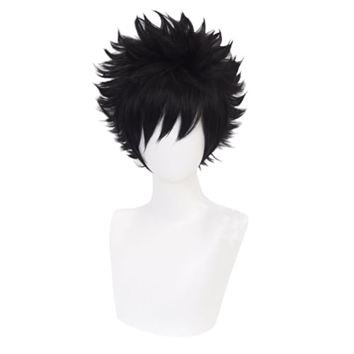 AIPILEI My Hero Academia Dabi Cosplay-Kostüm, Uniform, Mantel, Hemd, Hose, komplettes Set, Halloween-Outfits für Herren (nur Perücke, Einheitsgröße) von AIPILEI