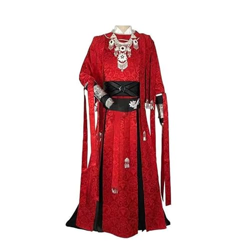 AIPILEI Tian Guan Ci Fu Hua Cheng Cosplay Kostüm Altes Chinesisches Hanfu Outfits Robe für Performance Halloween Party Anime Cosplay Outfit (Hua Cheng Kostüm, L) von AIPILEI