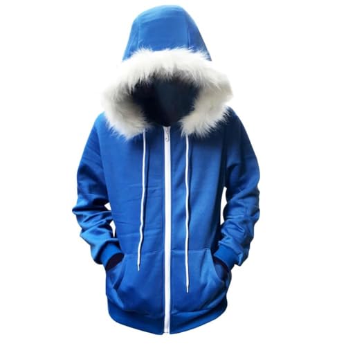 AIPILEI Undertale Sans Cosplay-Kostüm, Sans Jacke, Mantel, Reißverschluss, Hoodies, Sweatshirt für Halloween, Cosplay, Erwachsene, Kostüm, Hoodie, XL von AIPILEI