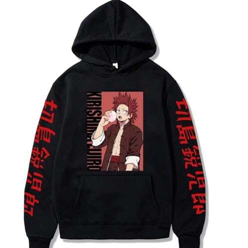 AIPILEI Unisex Anime 3D Druck Sweatshirt My Hero Academia Hoodie Kirishima Eijiro Hoodie Sweatshirt Pullover Langarm Herbst Winter, Typ 1, L von AIPILEI