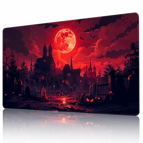 MTG Spielmatte 24" x 14" TCG Karten Spielmatte mit Genähte Kanten und Glatte Gummioberfläche für Kartenspiele Anti-Rutsch Gaming Spielmatte Kampfspielmatte mit Kostenlose Aufbewahrungstasche von AIRCBC