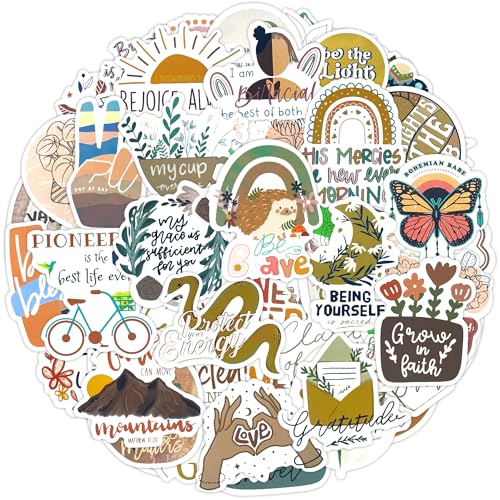 Aufkleber Sprüche 100 Pcs Sticker Set Sprüche, Aufkleber Motivation Inspirierende, Wasserfeste Vinyl Sticker für Laptop Scrapbook Handy Journal Tasse Skate Macbook Ipad Planner Snowboard Gitarre usw von AIRNOGO