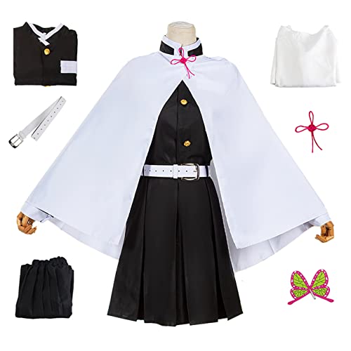 AISHANGYIDE Tsuyuri Kanawo Cosplay Kostüm Komplett Set mit Perücke Anime Kimetsu no Yaiba Cosplay Kostüm Kanawo Uniform Kostüm Halloween Karneval Party Kostüm Erwachsene von AISHANGYIDE