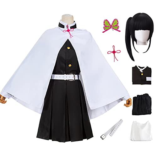 AISHANGYIDE Tsuyuri Kanawo Cosplay Kostüm Komplett Set mit Perücke Anime Kimetsu no Yaiba Cosplay Kostüm Kanawo Uniform Kostüm Halloween Karneval Party Kostüm Erwachsene von AISHANGYIDE