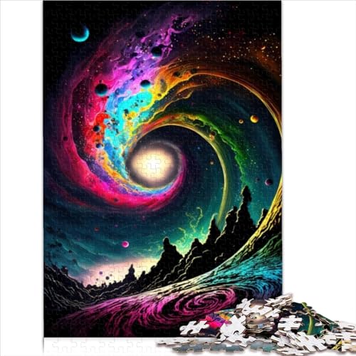 1000 Teile Puzzle für Erwachsene Puzzles Weltraumumgebungspuzzles für Erwachsene Holzpuzzles für Erwachsene Genießen Sie Spiele für Erwachsene 1000 Teile (50 x 75 cm) von AITEXI