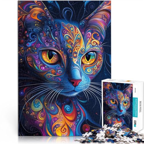 2000-Teile-Puzzle für Teenager Trainieren Sie Ihr Gehirn und Ihre Hände Psychedelische Katze Wunschliste mit dem Weihnachtsmann70x100cm 2000-Teile-Puzzle für Teenager Trainieren Sie Ihr Gehirn und Ihre Hände Psychedelische Katze Wunschliste mit dem Weihnachtsmann70x100cm von AITEXI