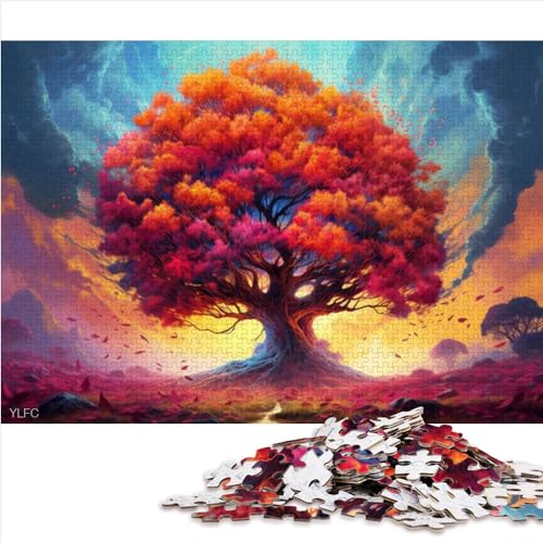 1000 Teile Puzzles Majestic Tree Puzzles für Erwachsene und Kinder Kartonpuzzles Nachhaltiges Puzzle für Erwachsene Familien oder Kinder Puzzle 1000 Teile (26 x 38 cm) von AITEXI