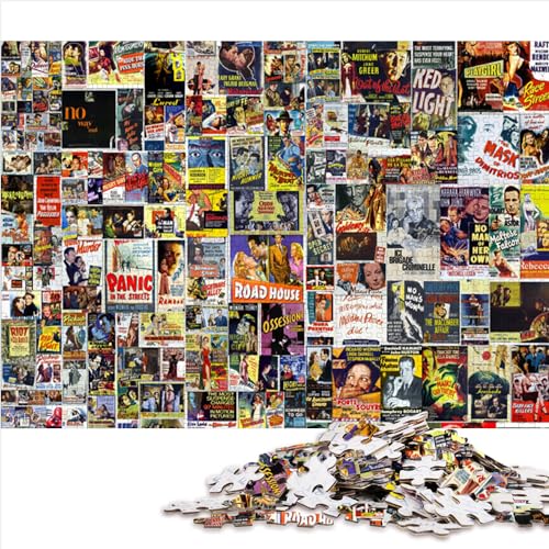 1000 Teile Puzzles Vintage-Collage-Puzzles für Erwachsene Kartonpuzzle Nachhaltiges Puzzle für Erwachsene Familienpuzzlespiel Geburtstagsgeschenke 1000 Stück (26 x 38 cm) von AITEXI