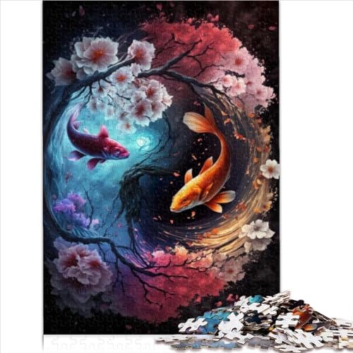 1000 Teile Puzzles für Erwachsene Eine Yin- und Yang-Reise Puzzles für Holzpuzzle Nachhaltiges Puzzle für Erwachsene Künstlersammlung, Fine Art 1000 Teile (50 x 75 cm) von AITEXI