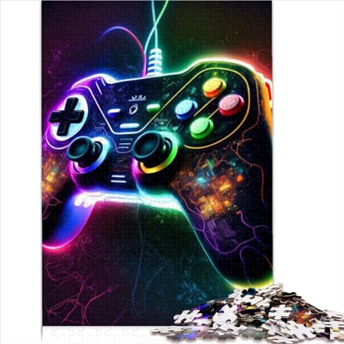 1000-teilige Puzzles für Erwachsene Gaming-Neon-Puzzles für Kinder Premium 100% recyceltes Brett, geeignet für Erwachsene, Geschenke für Freunde und Familie (26 x 38 cm) von AITEXI