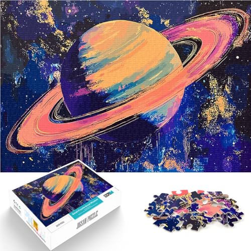 2000-teilige Puzzles für Erwachsene Lernspiele DIY Spielzeug Saturn im Weltraum Jedes Stück ist einzigartig – Anspruchsvolles Familienspiel70x100cm 2000-teilige Puzzles für Erwachsene Lernspiele DIY Spielzeug Saturn im Weltraum Jedes Stück ist einzigartig – Anspruchsvolles Familienspiel70x100cm von AITEXI