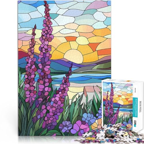 1000-teilige Puzzles für Erwachsene Spiele Spielzeug Geschenk Sonnenuntergangslandschaft mit Blumen EIN Kunstwerk38x26cm 1000-teilige Puzzles für Erwachsene Spiele Spielzeug Geschenk Sonnenuntergangslandschaft mit Blumen EIN Kunstwerk38x26cm von AITEXI