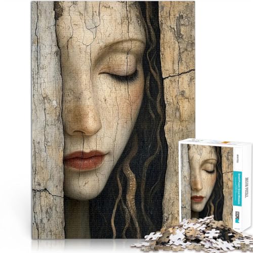1000-teiliges Puzzle für Erwachsene Anspruchsvolles Spiel und Familienspaß Frauengesicht aus Holz Geburtstagsgeschenk, Geschenke52x38cm 1000-teiliges Puzzle für Erwachsene Anspruchsvolles Spiel und Familienspaß Frauengesicht aus Holz Geburtstagsgeschenk, Geschenke52x38cm von AITEXI