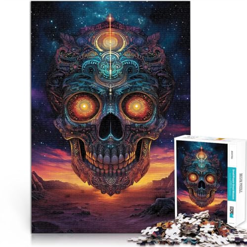 2000-teiliges Puzzle für Erwachsene Familienspiel zum Stressabbau, schwierige Herausforderung Farbiger Totenkopf Kunstwerk Geschenk70x100cm 2000-teiliges Puzzle für Erwachsene Familienspiel zum Stressabbau, schwierige Herausforderung Farbiger Totenkopf Kunstwerk Geschenk70x100cm von AITEXI
