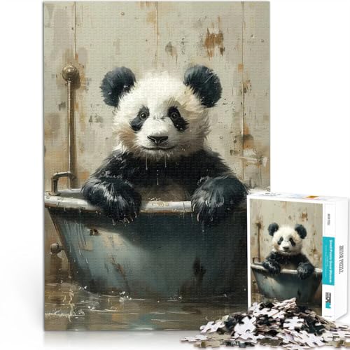 2000-teiliges Puzzle für Teenager Handgeschwindigkeitswettbewerb Panda in Einer Badewanne Angebot als Geschenk für die ganze Familie70x100cm 2000-teiliges Puzzle für Teenager Handgeschwindigkeitswettbewerb Panda in Einer Badewanne Angebot als Geschenk für die ganze Familie70x100cm von AITEXI